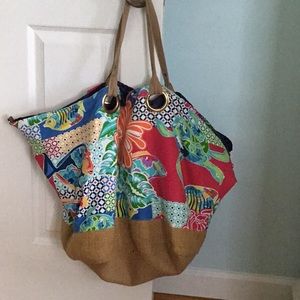 Peter Millar Beach Bag with matching wristlet